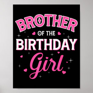Bruder des Geburtstagskind Familienparty Geburtsta Poster