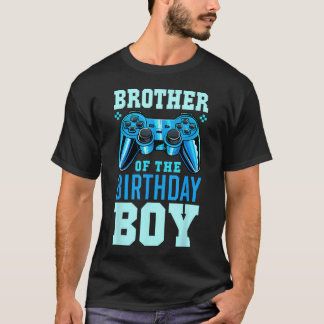 Bruder des Geburtstagskindes passendes Video-Gamer T-Shirt
