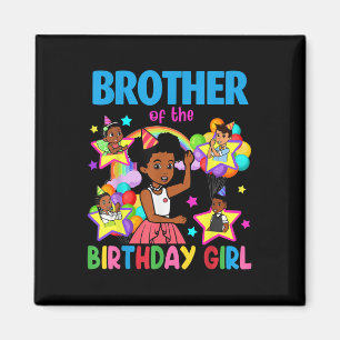 Bruder des Geburtstagsmädchens Gracie Geburtstags Magnet