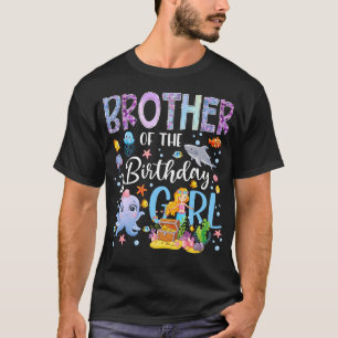 Bruder des Geburtstagsmädchens Meerjungfrau Ozean T-Shirt