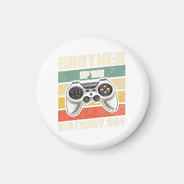 Bruder des Geburtstagsspielers Geschenk Magnet (Vorne)