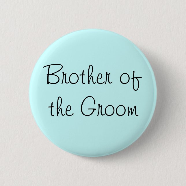 Bruder des Groom-Buttons Button (Vorderseite)