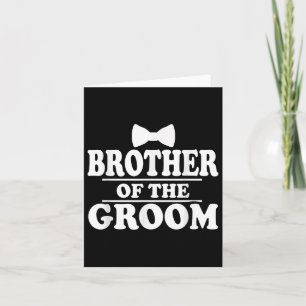 Bruder des Groom Wedding Bachelor Party Funny Karte