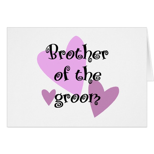 Bruder des Grooms (Vorderseite (Horizontal))