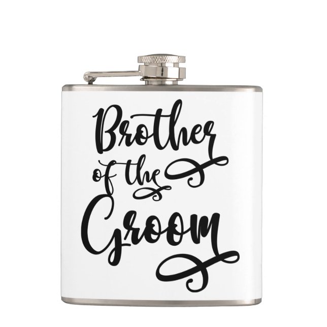 Bruder des Grooms Flachmann (Vorderseite)