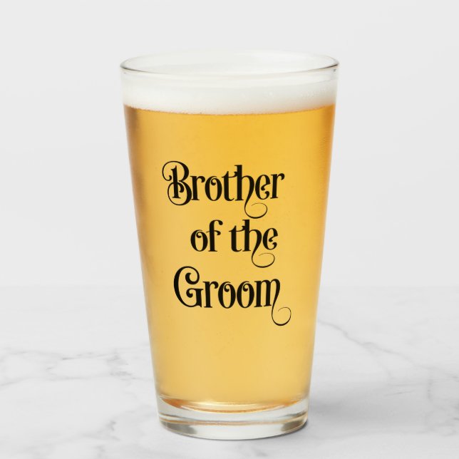 Bruder des Grooms Glas (Vorne (Gefüllt))