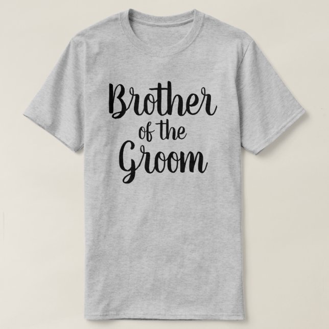 Bruder des Grooms T-Shirt (Design vorne)