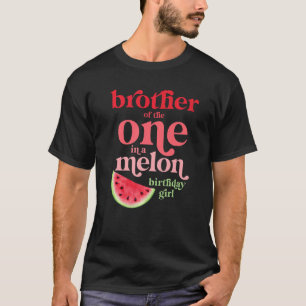 Bruder des in einem Melon Geburt Mädchen Waterm T-Shirt