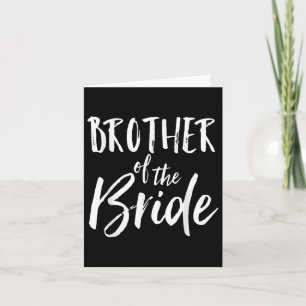 Bruder des Shirts Hochzeit Spaß Niedlich Marria Karte