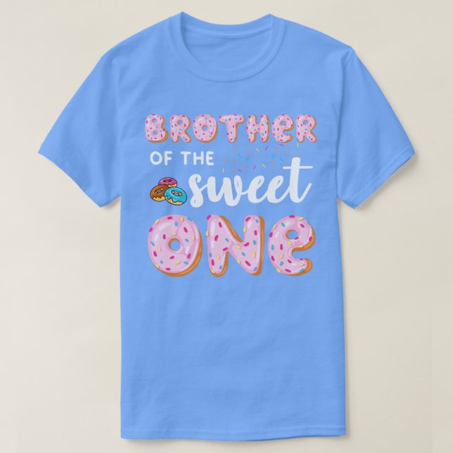 Bruder des Süßen Donut Geburtstag T-Shirt (Design vorne)