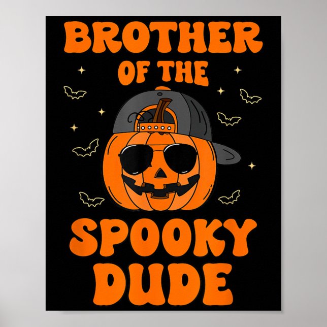 Bruder des unheimlichen Typs Halloween Pumpkin Geb Poster (Vorne)