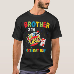 Bruder des UNO-Geburtstagskinder zum Geburtstagski T-Shirt