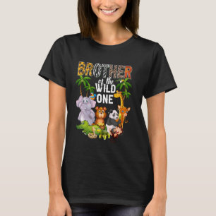 Bruder des wilden 1. Geburtstags Safari Jungle Zoo T-Shirt