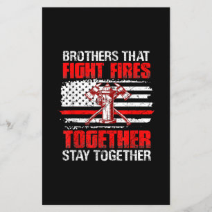 Brüder, die gemeinsam Brände bekämpfen, bleiben zu Flyer