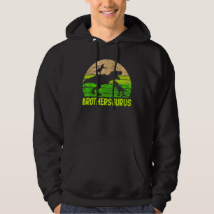 Bruder Dinosaur Brothersaurus 2 Zwei Kinder Christ Hoodie