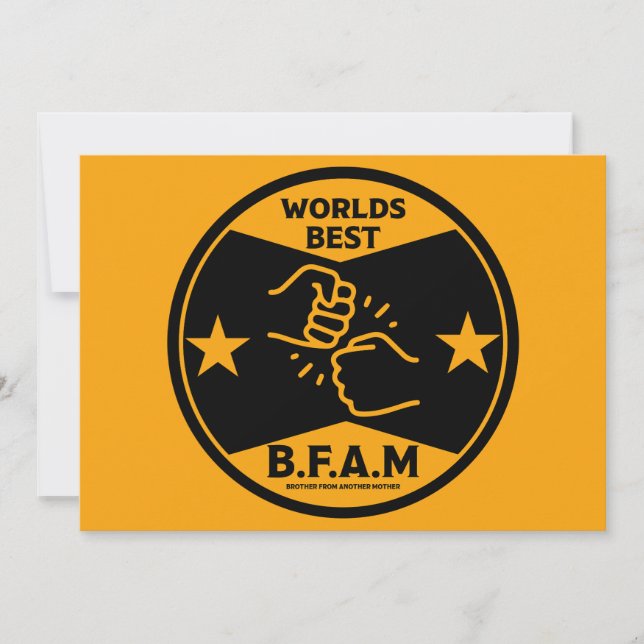 Bruder einer anderen Mutter Feiertagskarte (Vorderseite)