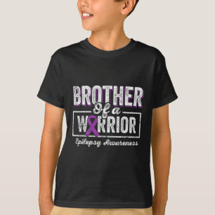 Bruder einer Epilepsie des Kriegers, Bruder Lila R T-Shirt