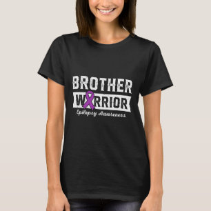 Bruder einer Epilepsie des Kriegers, Bruder Lila R T-Shirt
