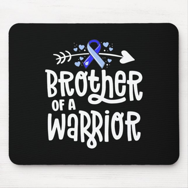 Bruder einer Warrior Hydrocephalus Awareness Famil Mousepad (Vorne)