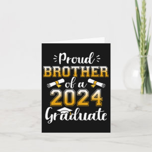Bruder eines Cl von 2024 Hochschulabsolventen Seni Karte