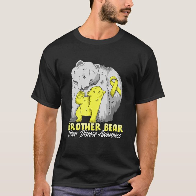 Bruder eines Kindes mit Lebererkrankung T-Shirt (Vorderseite)
