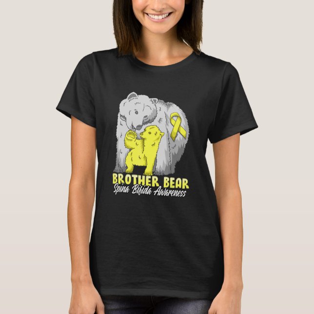 Bruder eines Kindes mit Spina Bifida verwandter Br T-Shirt (Vorderseite)