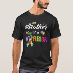 Bruder eines Kriegers Autismus-Bewusstsein Unterst T-Shirt