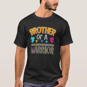 Bruder eines Kriegers Autismus-Bewusstsein-Unterst T-Shirt