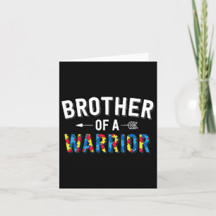 Bruder eines Warrior Family Bro World Autismus Awa Karte