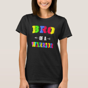 Bruder eines Warrior Family Bro World Autismus Awa T-Shirt