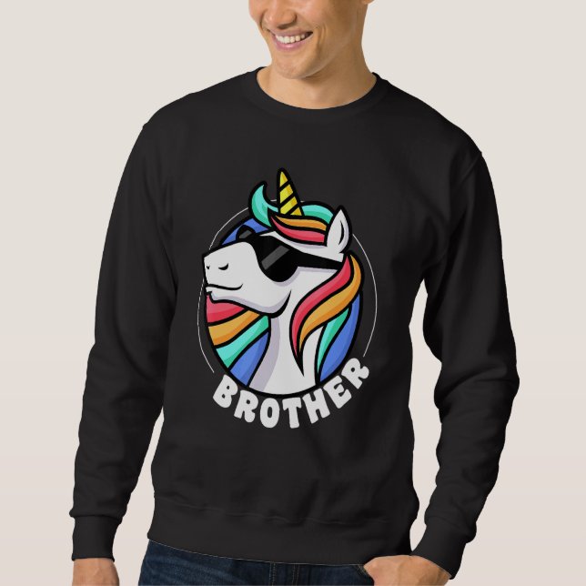 Bruder Einhorn für Jungen Sweatshirt (Vorderseite)