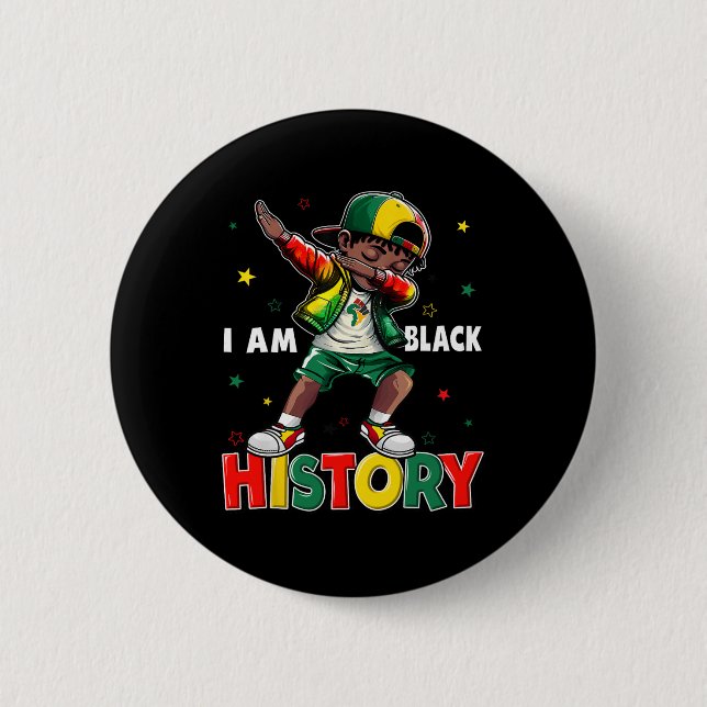 Bruder, es ist der Schwarze Geschichtsmonat, afrik Button (Vorderseite)