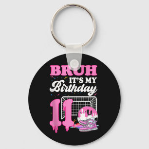 Bruder Es Ist Mein 11. Geburtstag Fußball Eis Drip Schlüsselanhänger