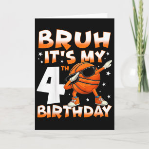 Bruder, es ist mein 4. Geburtstag, Sketll 4 Jahre Karte
