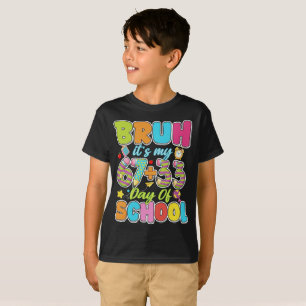 Bruder Es Ist Mein 67 33 Schultage Mädchen Kinder  T-Shirt