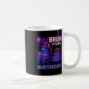 Bruder Es ist mein Geburtstag Lustiger Llama Piñat Kaffeetasse