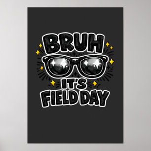 Bruder Es Ist Sportfest T-Shirt Lustig Kinder Schu Poster