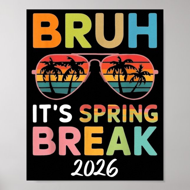 Bruder, es sind Frühlingsferien 2026 Lustiger Stra Poster (Vorne)