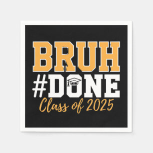 Bruder Fertig Abschlussjahrgang 2025 Abschluss Abs Serviette
