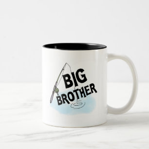 Bruder-Fischen-T-Shirts und Geschenke Zweifarbige Tasse