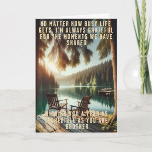 Bruder Geburtstag, 5 x 7 gefaltete Karte