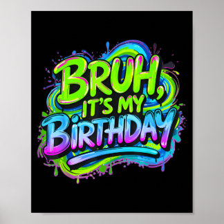 Bruder Geburtstag Lustig Gaming Geburtstag Junge T Poster