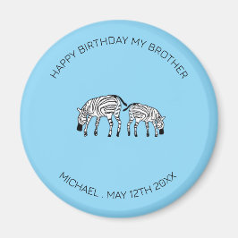 Bruder Geburtstag, Niedlich und glücklich Kenyan Z Magnet