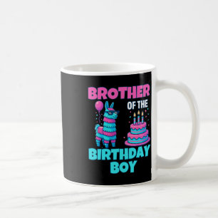 Bruder Geburtstagsjunge Llama Piñata-Party Familie Kaffeetasse