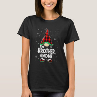 Bruder-Gnom-Büffel-Karo-passende Familien-Weihnach T-Shirt