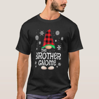 Bruder-Gnom Büffelkariert Weihnachten passende Fam T-Shirt