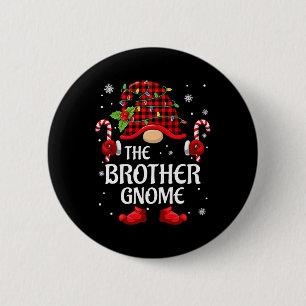 Bruder-Gnom-Weihnachts-Pyjamas für die Familie pas Button