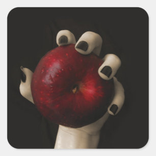 Brüder Grimm Tempting Hexe Quadratischer Aufkleber