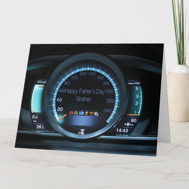 Bruder Happy Vatertag Karte (Vorderseite)