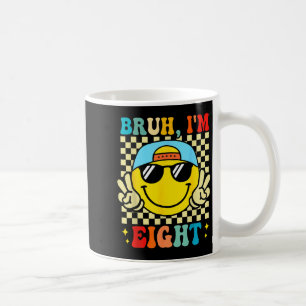 Bruder Ich bin Acht 8 8. Geburtstag Groovy Jungen Kaffeetasse
